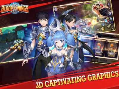 Blade & Wings: Future Fantasy 3D Anime MMORPG Game screenshot №2