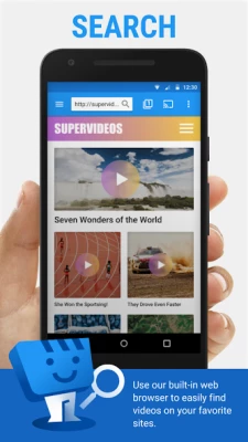Web Video Cast screen 1