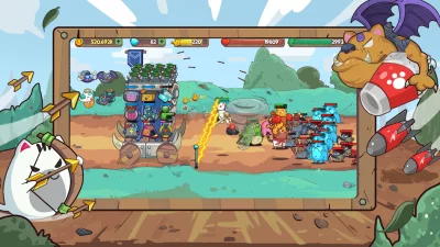 CatTower Idle TD: Battle Arena screenshot №2